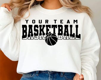 Diseño SVG para camisetas de equipo de baloncesto para el día del partido (descarga digital)