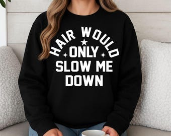 Funny Dad Svg Png, Hair Would Only Slow Me Down Svg, Kaal Vaderdagcadeau, Trendy Dad Shirt Png, Cadeau voor papa, Gesneden Bestand, Digitale Download