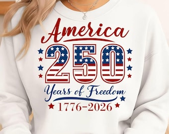 SVG del 250 aniversario de Estados Unidos, PNG del Día de la Independencia de EE. UU. (Descarga digital)