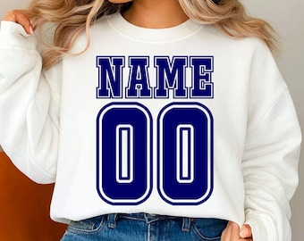 Sport Jersey Custom Name Number Svg Png, Jersey Numbers Svg, Mascot Cheer Svg Png, Personalized Football Baseball Svg, Digital Download