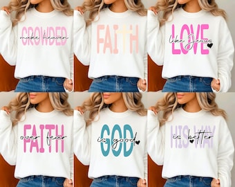 Christian Svg Png Bundle, Make Heaven Crowded Svg, Faith Over Fear Svg, Love Like Jesus Svg, God Is Good Svg, Cut File, Digital Download