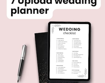 Minimalist Wedding Planner Template | Printable Checklist (Digital Download)