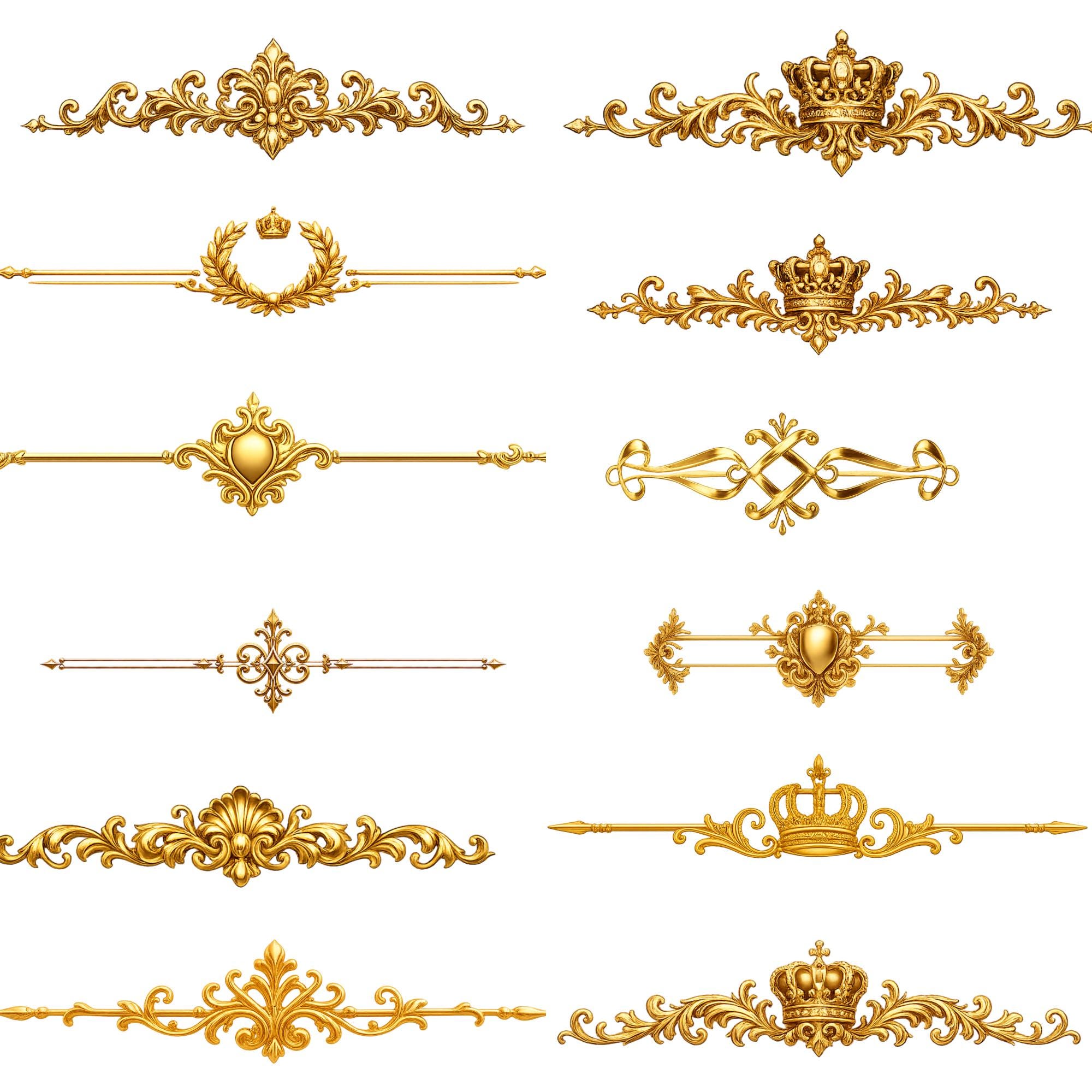 Gold Color Border Line Gold Border Clipart 50+png,gold Lines Decorative Borders, Digital ...