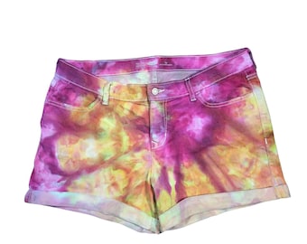 Spodenki Ice Dyed Upcycled Old Navy; rozmiar damski 14