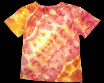 Camiseta de algodón para niños (4-5 años); Ice Dye, Sunshine Magic
