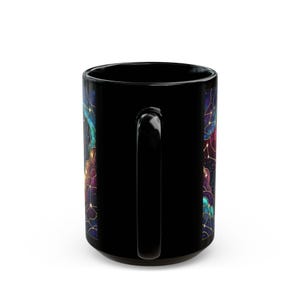 Galaxy Stained Glass Mug | Cosmic Nebula Coffee Cup | Space Lover Nature Gift Bild 5