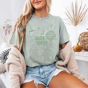 Cafe Disco Shirt | The Office Inspired Tee | Funny Dunder Mifflin Michael Scott Quote | Retro Disco Office Fan Shirt Bay
