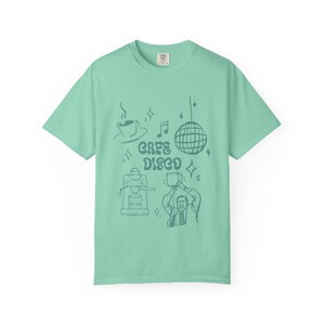 Cafe Disco Shirt | The Office Inspired Tee | Funny Dunder Mifflin Michael Scott Quote | Retro Disco Office Fan Shirt Island Reef