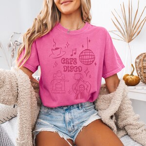 Cafe Disco Shirt | The Office Inspired Tee | Funny Dunder Mifflin Michael Scott Quote | Retro Disco Office Fan Shirt Crunchberry
