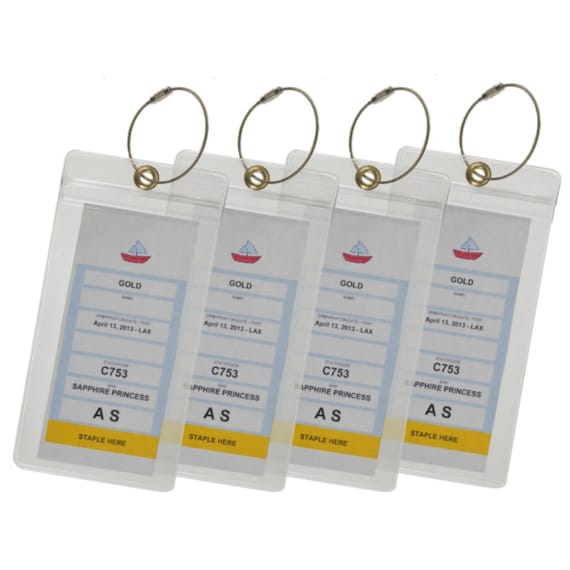 Cruise Luggage Tag Holders for Carnival, Princess & NCL Cruises