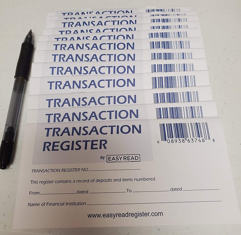 12 Personal Checkbook Registers 202320242025 Calendars Etsy Ireland