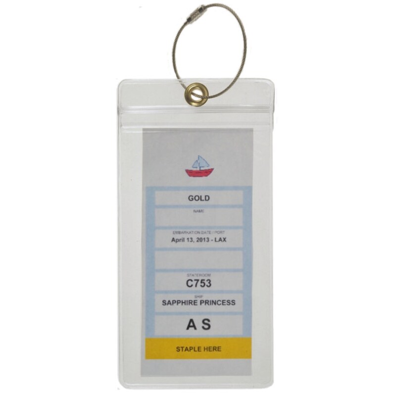 Cruise Luggage Tag Holders for Carnival Princess & NCL Etsy