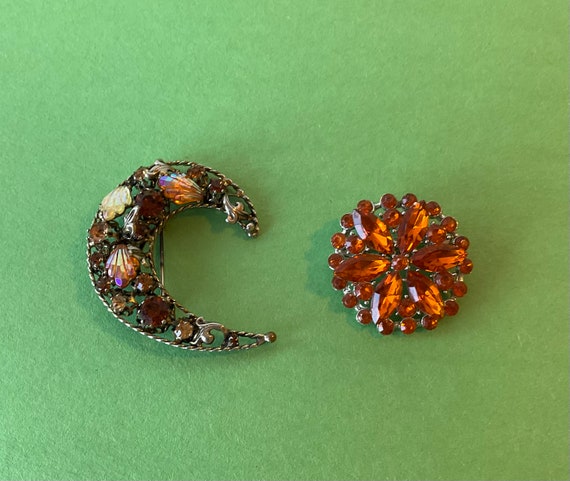 Austrian Crystal brooches