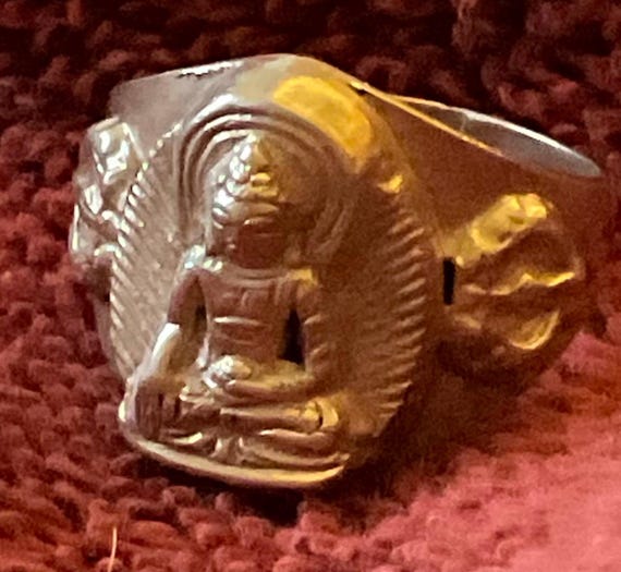 Sterling Buddha Ring