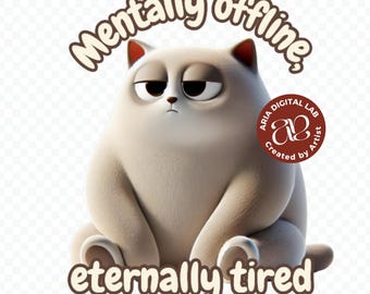 Overstimulated Introvert PNG for Sublimation – Mentally Offline Self Care Design
