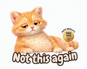 Overstimulated Cat PNG for Sublimation Introvert Self Care Design