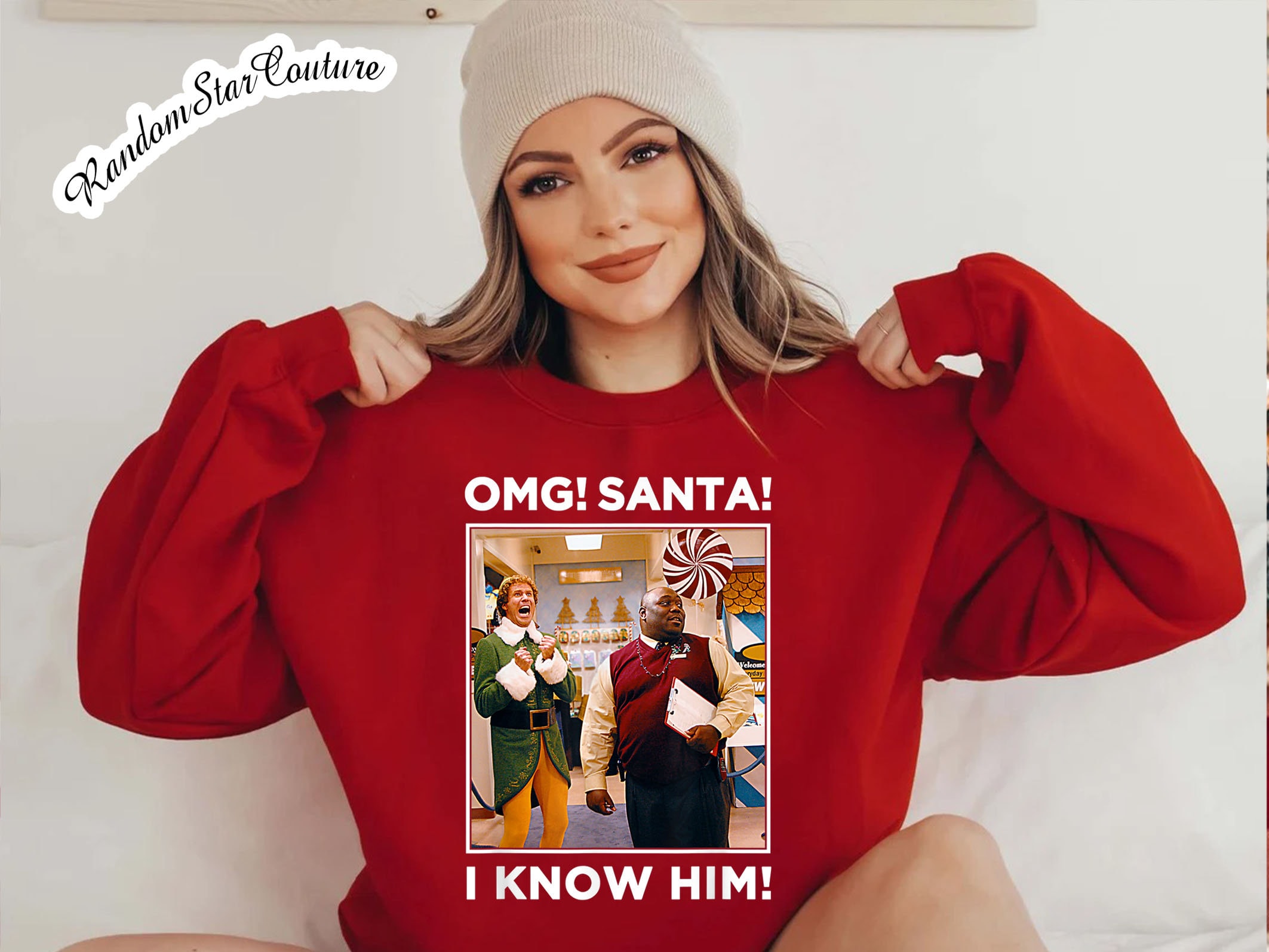 Buddy the Elf Santa I Know Him Sweatshirt sold by Ricki Stumacher cpa ...