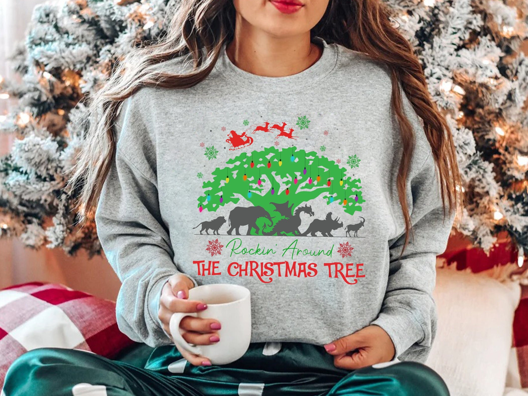 Discover Rockin'Around The Christmas Tree Sweatshirt