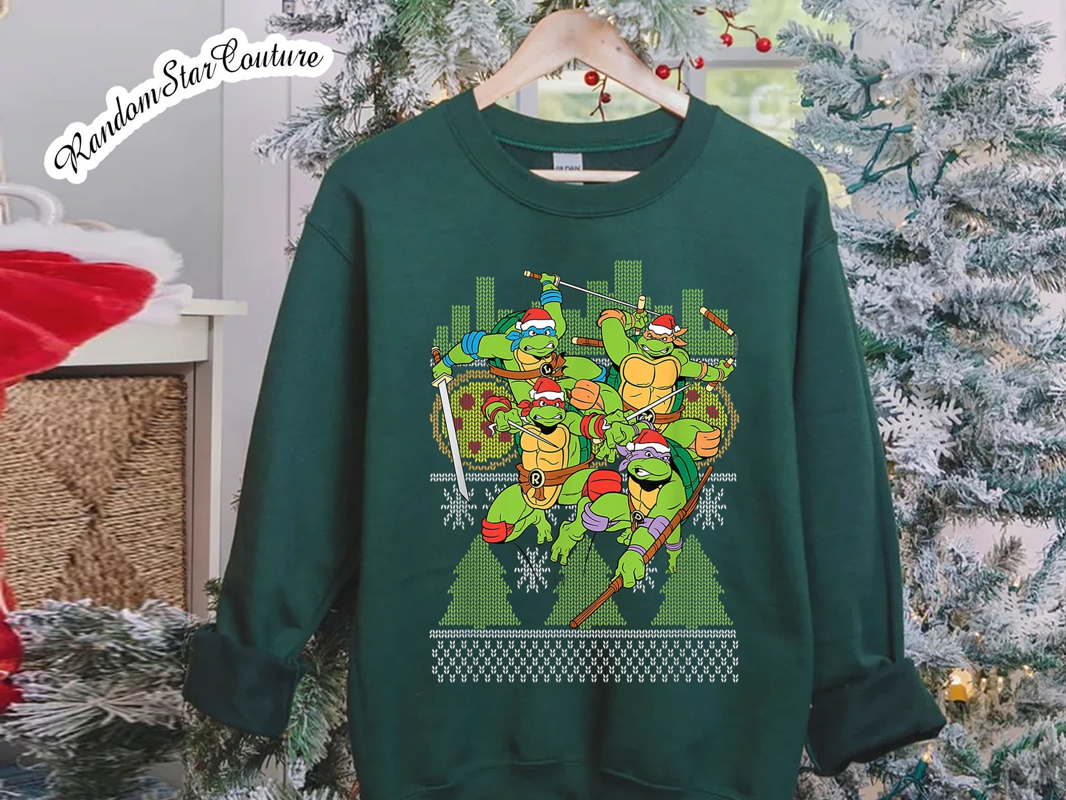 Discover Teenage Mutant Ninja Turtles Ugly Christmas Sweatshirt