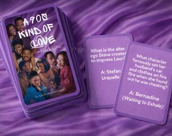 A 90s Kind of Love – Black Love Trivia Drinking Game | 90s R&B Party Game | Couples Game Night | Adult Game | Nostalgia Card Game