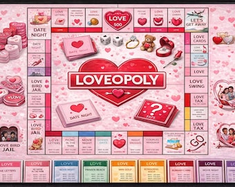 Custom Themed Game Board | Birthday, Holiday & Party Games | Personalized Drinking Game (Optional)