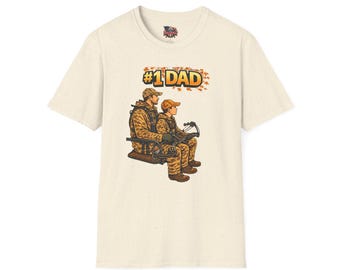 Number 1 Dad Bow Hunting Father and Son Tree Stand T-Shirt