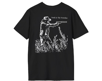 Armed Citizen | Patriot Cowboy Graphic Shirt | Courage Under Fire Back Print | Truth In The Trenches
