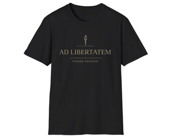 Camiseta latina "Hacia la libertad" / Camiseta "Ad Libertatem" / Gráfico de antorcha romana / Camiseta clásica de la libertad / Camiseta con cita vintage sobre la libertad / 2A