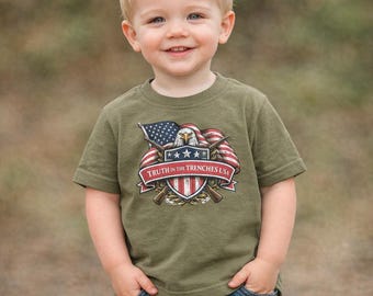 Toddler's Truth In The Trenches LOGO shirt | Fine Jersey Tee