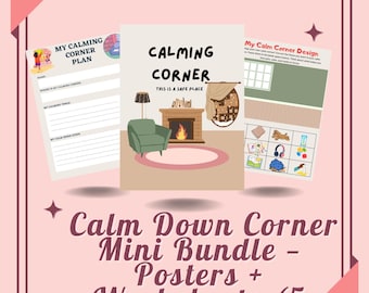 Calm Down Corner Mini Bundle — Poster + Arbeitsblätter (5 Seiten)
