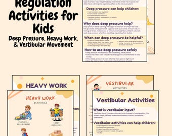 Sensory Regulation Activities for Kids | Deep Pressure, Heavy Work & Vestibular Input | OT Sensory Supports