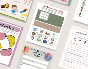 Emotional & Sensory Regulation Toolkit for Kids | Pediatric OT Worksheets, Visual Supports and Coping Strategies
