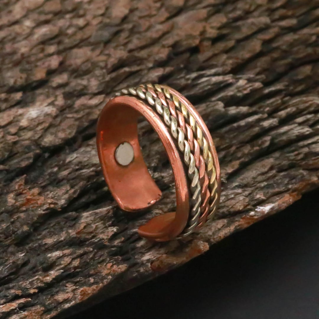 Therapy Rings AAA Quality 100% Pure Copper Therapy Ring for Pain Relief and Healing ...