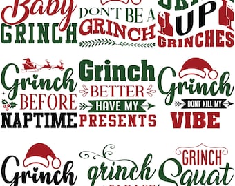 The Grinch SVG PNG Files | Grinch Christmas Svg | Cricut & Silhouette Cut Files | Unique Holiday Design | Instant Digital Download