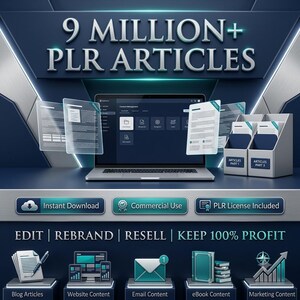 9 Million+ PLR Articles Mega Bundle – Ready to Edit & Resell