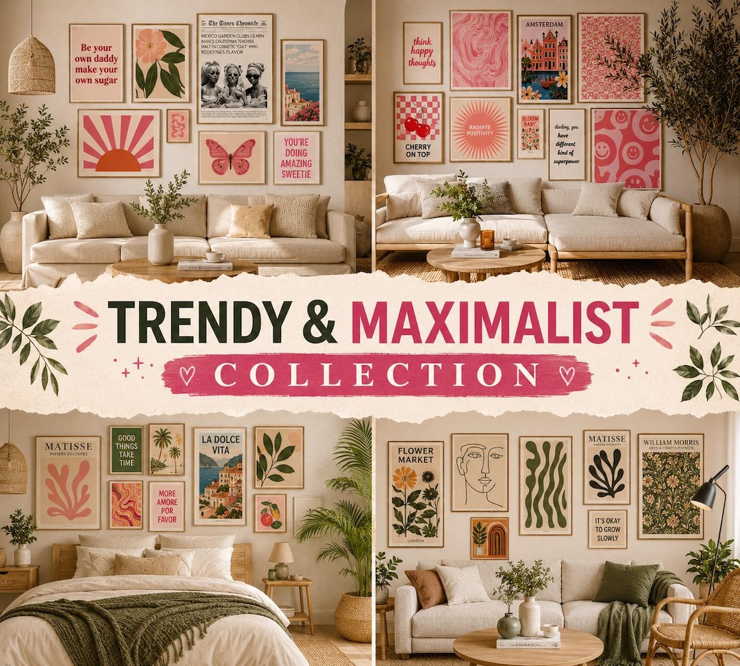 70,000+ Art Prints | Eclectic Gallery Wall Set (digital Download) - Etsy