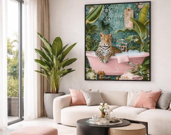 Animal Wall Art for Modern Living Room Decor (Digital Download)