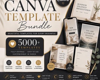 57000+ Canva Business Templates Bundle | Instagram Marketing, Planner & Promo Templates