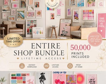 50,000+ Art Prints Shop Bundle | Gallery Wall Decor (Digital Download)