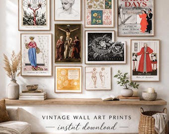 Classical Renaissance Wall Art Print – Vintage Mythological Painting, Large Horizontal Gallery Decor, (Instant Download)