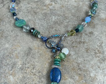 Oceanic Loop Lariat Necklace