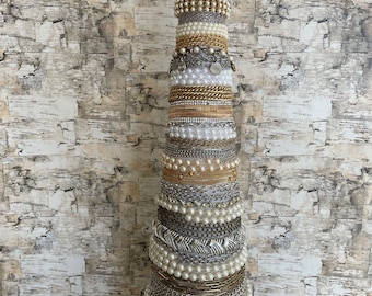 Vintage Jewelry Decorated Tree