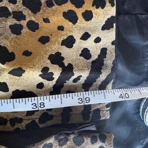 Vintage Adrianna Papell Silk Leopard Print Duster | Plus Size 20L Longline Tunic Jacket | Y2K Mob Wife Aesthetic Cheetah Silk Top image 9