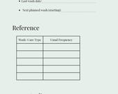 Hair & Body Hygiene Tracker Printable | Gentle Wash Routine Planner | Minimal Self Care PDF