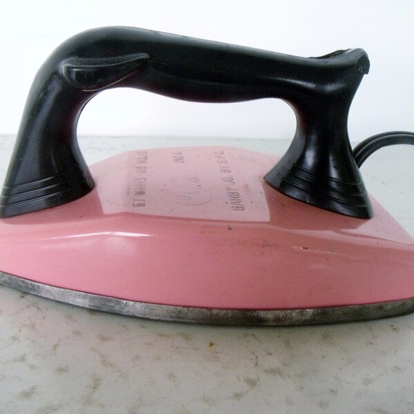 Barby Jo Toy Electric Iron Pink Working Warm