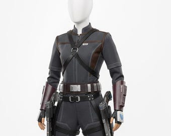 Star Wars Bo-Katan Kryze Cosplay Fluganzug | Nite owls Kopfgeldjägerin Kostüm für Frauen