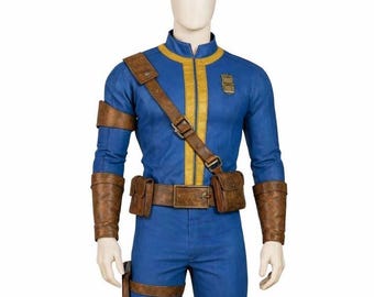 Custom Vault Dweller Suit - Fallout Cosplay Jumpsuit - Personalized Vault Number - Wasteland Wanderer Costume