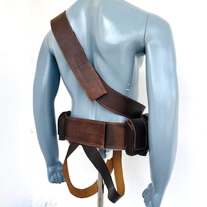 Mandalorian Leather Utility Belt | Sci-Fi Cosplay Belt | Custom Bounty Hunter Costume Belt image 3