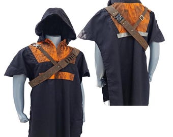 Cal Kestis Jedi Fallen Order Poncho | Hppdie  with Antique Belt |Star Wars Cosplay Outfit