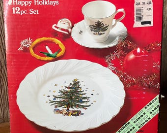 Vintage Nikko Happy Holidays Dinnerware Replacement Set - pattern discontinued